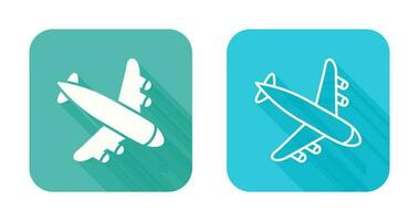 Landing Airplane Vector Icon