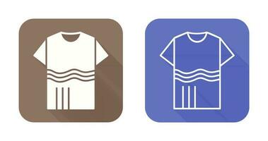 T Shirt with lines Vector Icon