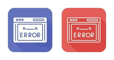 icono de vector de código de error