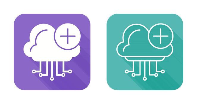 icono de vector de computación en la nube