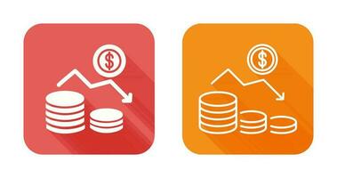 Money Loss Vector Icon