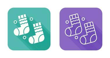 Winter Socks Vector Icon