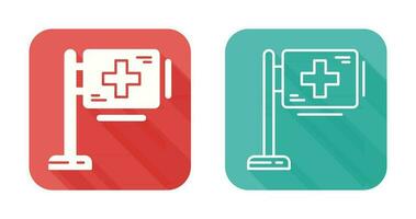 Hospital Sign Vector Icon