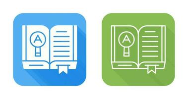 Open Book Vector Icon