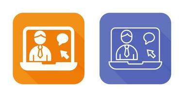 Online Interview Vector Icon