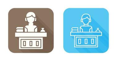 Office Reception Vector Icon