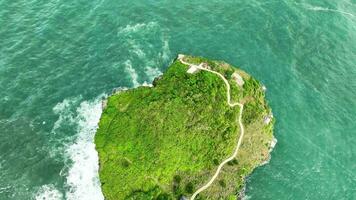 Aerial View of Kesirat Sea Cliffs video