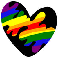 orgoglio colorato arcobaleno bello minimo png