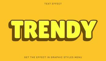 Trendy editable text effect in 3d style. Text emblem for advertising, branding and business logo vector