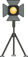 Flat illustration of studio light. vector