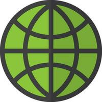 Website icon for internet in color with half shadow. vector