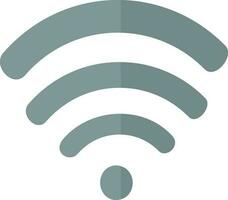 plano ilustración de Wifi símbolo o signo. vector