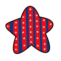 4th of July star png