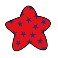 4th of July star png