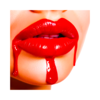 Realistic lips Generative Ai png