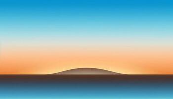 Sunrise over African sand dunes creates tranquil multi colored backdrop generated by AI photo