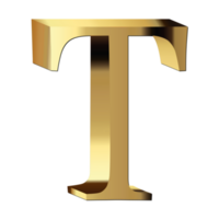 d'oro lettera t png
