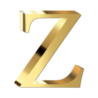 d'oro lettera z png