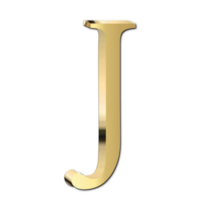 d'oro lettera j png