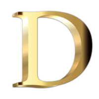 d'oro lettera d png