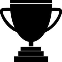 Illustartion of trophy cup icon. vector