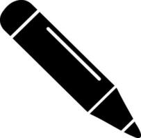 Black illustration of Marker pen. vector