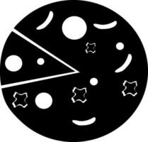 Vector pizza icon or symbol in flat style.