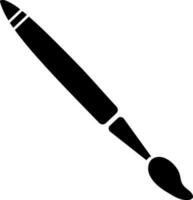 Flat illustration of a paint brush. vector