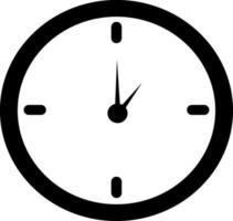 vector símbolo o icono de reloj.