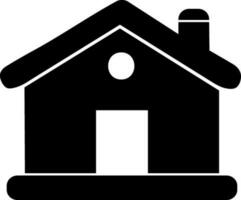 Vector icon of a small house.