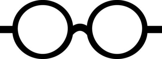 Flat illustration of a eye glasses. vector