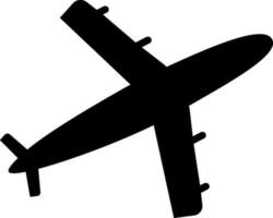 Flat illustration of a airplane. vector