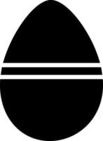 vector huevo firmar o símbolo en plano estilo.