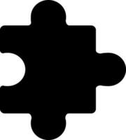 Flat illustration of a puzzle piece. vector