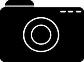Flat illustration of a camera. vector