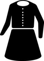 Vector women clothes icon or symbol.