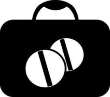 Icon or illustration of a briefcase. vector