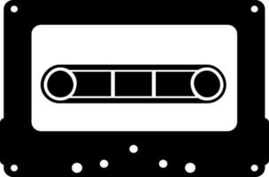 Vector Audio Cassette icon in flat style.