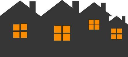Illustration image of halloween ghost house. vector