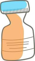 plano ilustración de medicina botella. vector