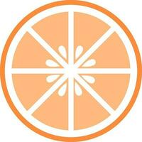 vector naranja Fruta firmar o símbolo.