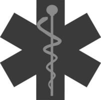 Vector caduceus sign or symbol.