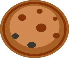 Flat illustration of cookie symbol. vector