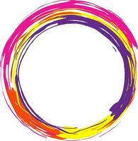 Illustration of colorful circular frame design. vector