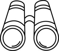 Binoculars sign or symbol for Holiday concept. vector