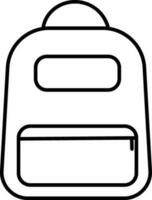 Travel Bag sign or symbol. vector