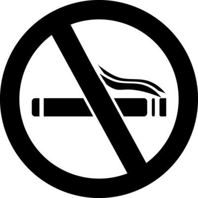 Smoking Restricted or no smoking sign.
