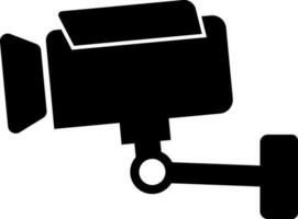 Closed Circuit Television CCTV Camera icon for Security concept. vector