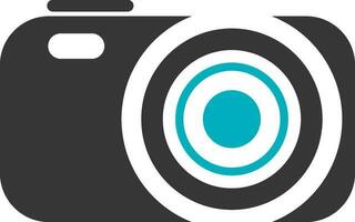 Icon or illustration of digital camera. vector