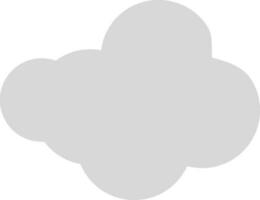 Flat illustration of cloud. vector